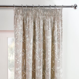 Aviary Parchment Pencil Pleat Ready Made Curtains Aviary Parchment Pencil Pleat Ready Made Curtains