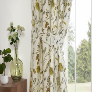 Grove fennel Ready Made Pencil Pleat Curtain Grove fennel Ready Made Pencil Pleat Curtain