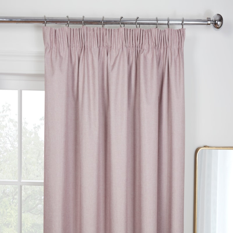 Eclipse Blush Pencil Pleat Ready Made Curtain Eclipse Blush Pencil Pleat Ready Made Curtain