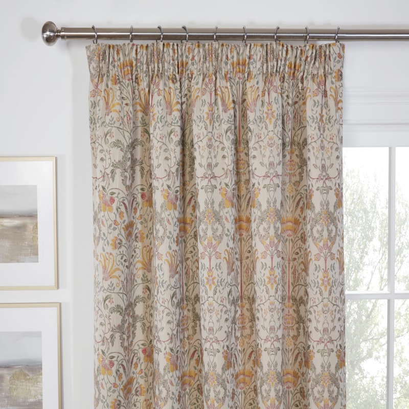 Kyoto Natural Ready Made Pencil Pleat Curtain Kyoto Natural Ready Made Pencil Pleat Curtain