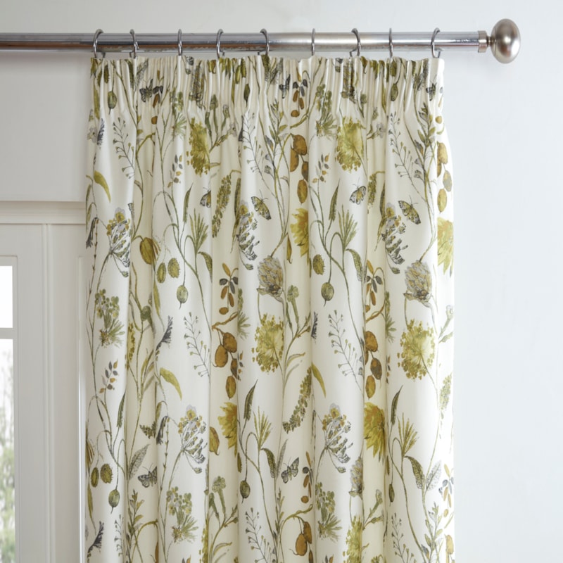 Grove fennel Ready Made Pencil Pleat Curtain Grove fennel Ready Made Pencil Pleat Curtain