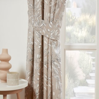 Aviary Parchment Pencil Pleat Ready Made Curtains Aviary Parchment Pencil Pleat Ready Made Curtains