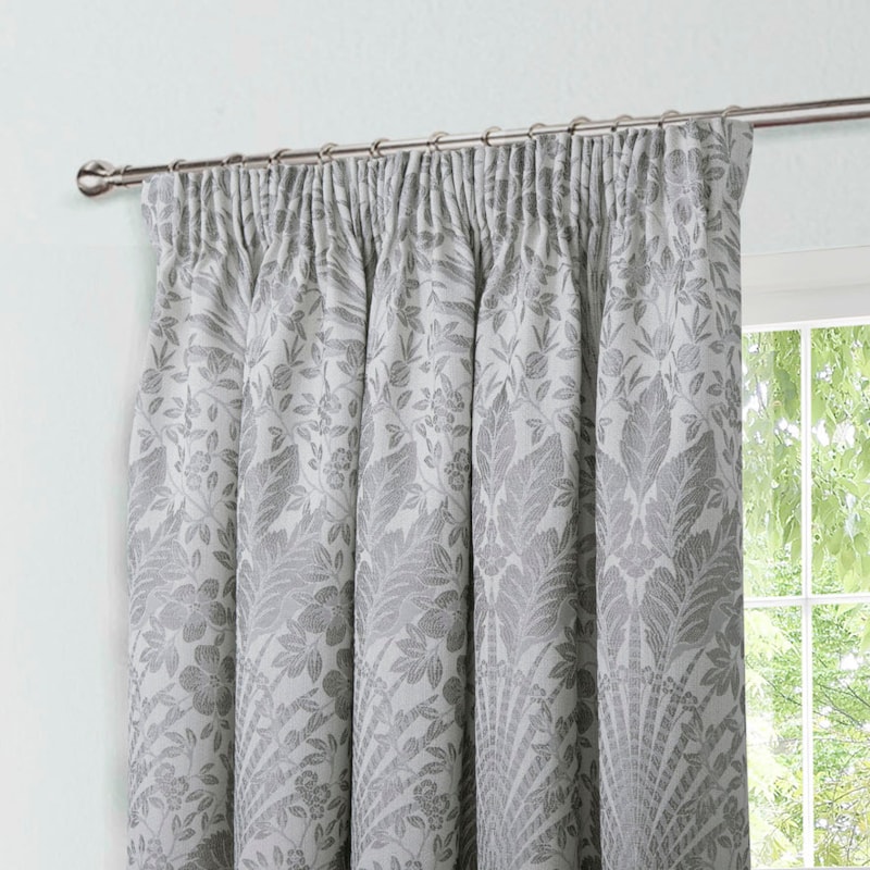 Keswick Natural Ready Made Pencil Pleat Curtain Keswick Natural Ready Made Pencil Pleat Curtain