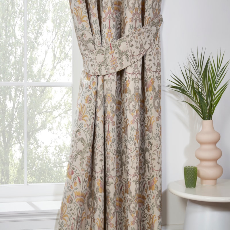 Kyoto Natural Ready Made Pencil Pleat Curtain Kyoto Natural Ready Made Pencil Pleat Curtain