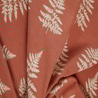 Esher Terracotta Ready Made Eyelet Curtain Esher Terracotta Ready Made Eyelet Curtain