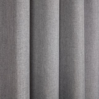 Eclipse Pewter Pencil Pleated Ready Made Curtains