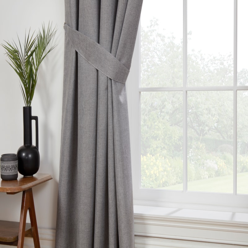 Eclipse Pewter Pencil Pleated Ready Made Curtains Eclipse Pewter Pencil Pleated Ready Made Curtains