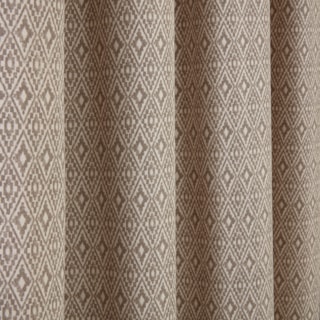 Aztec Linen Pencil Pleat Ready Made Curtains