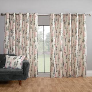 Santa Maria Flamingo Ready Made Eyelet Curtain