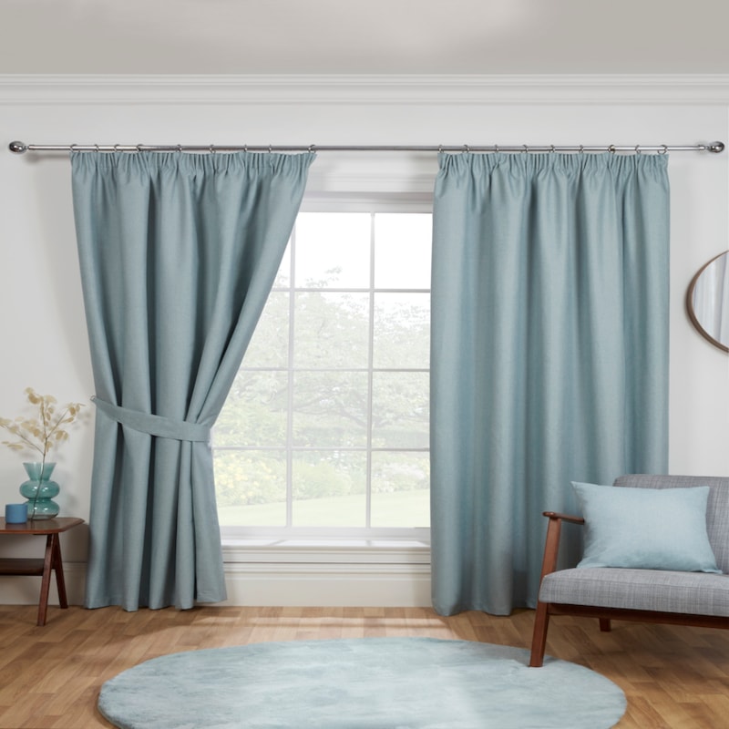 Eclipse Duck Egg Pencil Pleat Ready Made Curtains Eclipse Duck Egg Pencil Pleat Ready Made Curtains