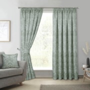 Keswick Sage Ready Made Pencil Pleat Curtain Keswick Sage Ready Made Pencil Pleat Curtain
