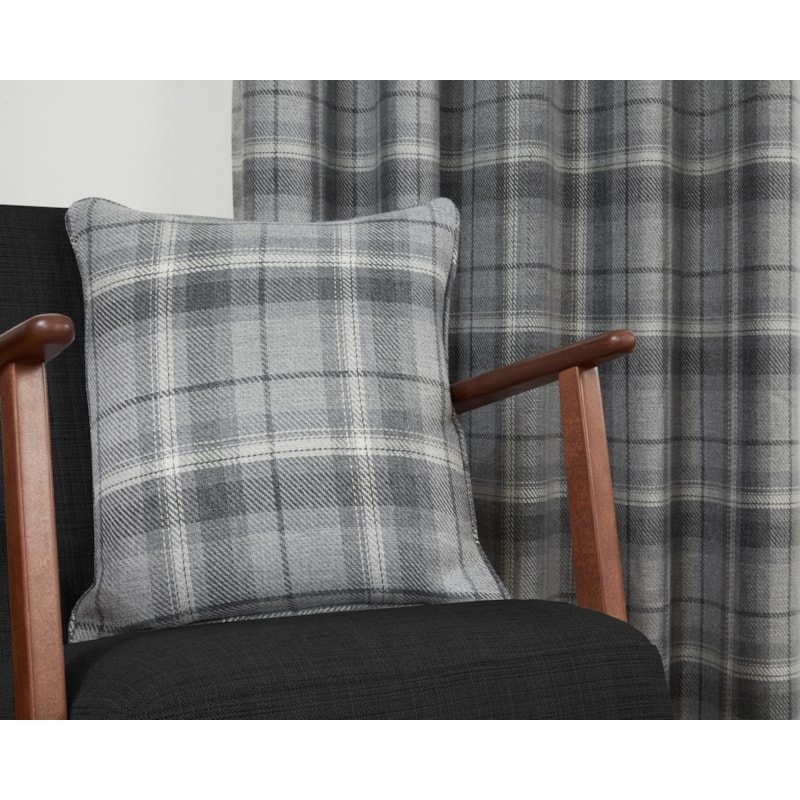 Carnoustie Grey Polyester Filled Cushion 18" Sq Carnoustie Grey Polyester Filled Cushion 18" Sq