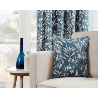 Aviary Bluebell Cushion Cover 18" Sq Aviary Bluebell Cushion Cover 18" Sq