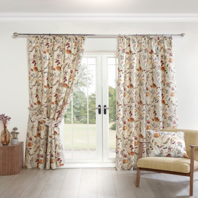 Grove Multi Ready Made Pencil Pleat Curtain Grove Multi Ready Made Pencil Pleat Curtain