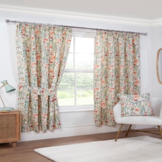 Amaryllius Multi  Pencil Pleat Ready Made Curtains