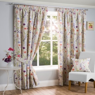 Hampshire Multi Ready Made Pencil Pleat Curtain